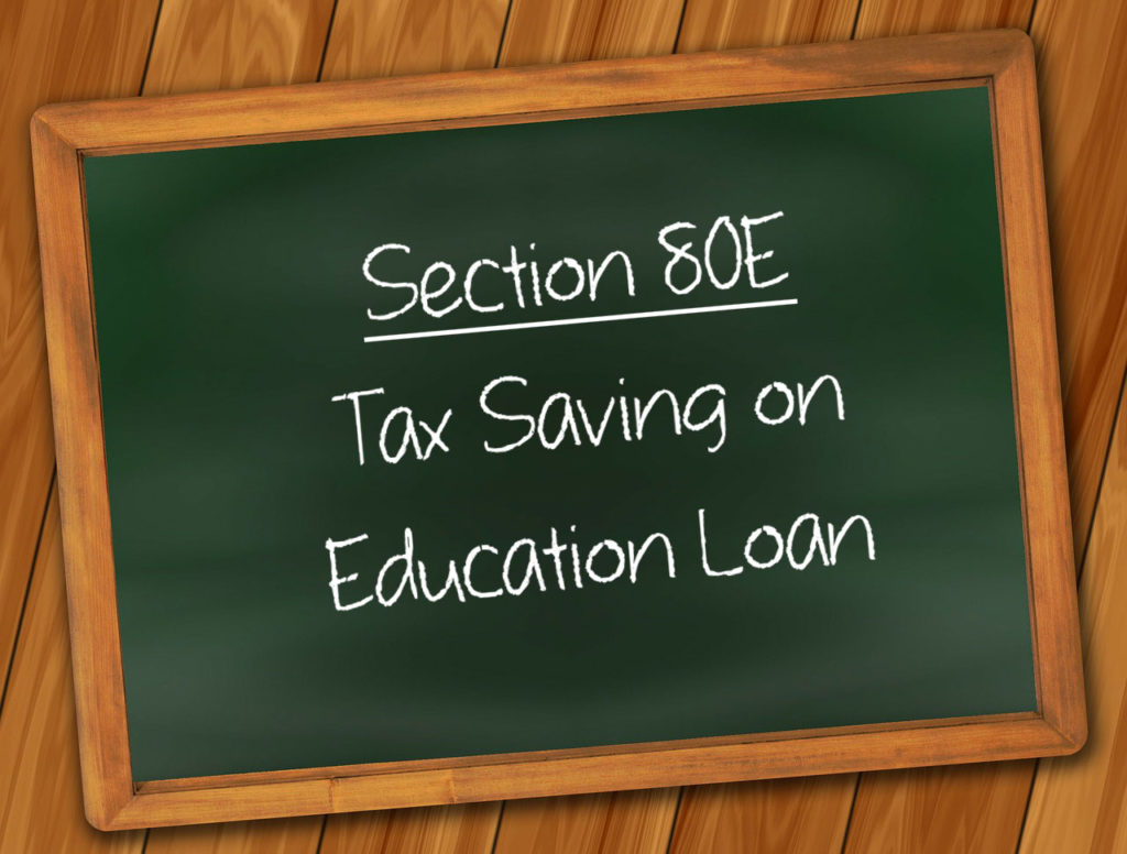 tax saving on education loan 80E