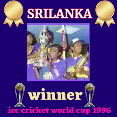 Srilanka Winner of 1996 cricket world cup
