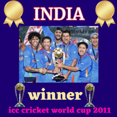 India Winner of 2011 cricket world cup